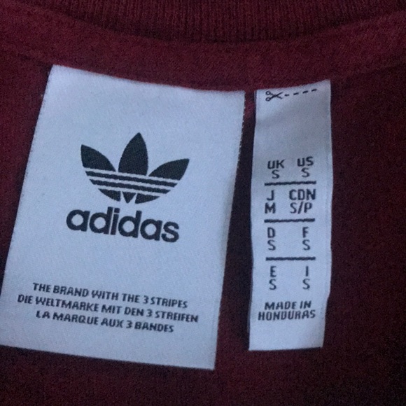 maroon adidas shirt - Picture 4 of 4